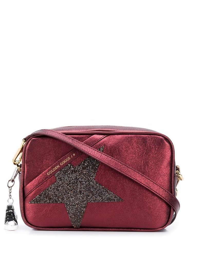 Star crystal-embellished crossbody bag