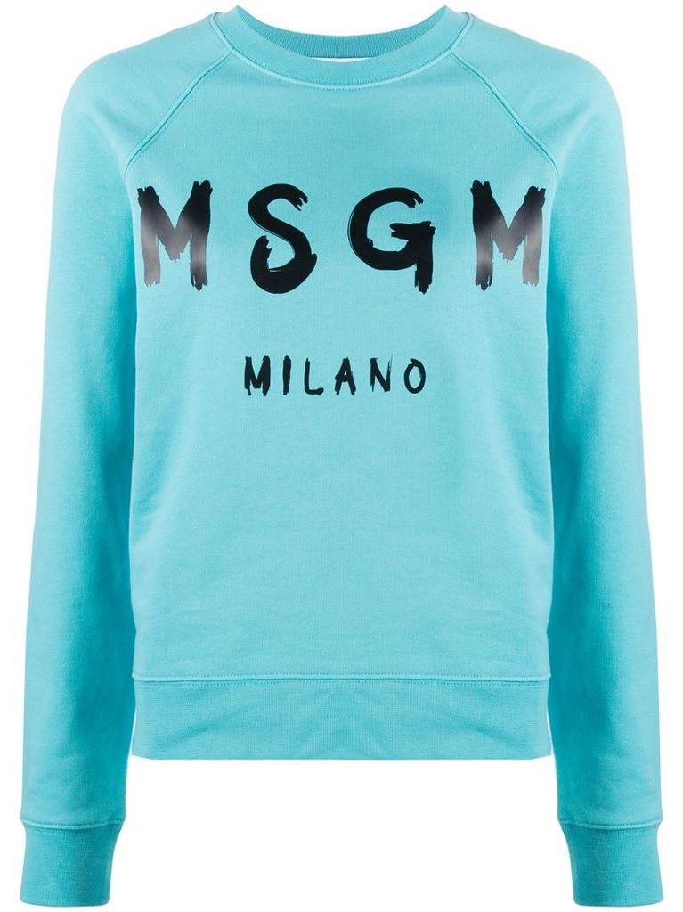 logo print sweatshirt