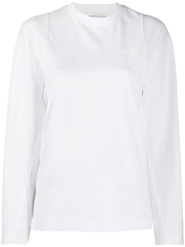 double layered long sleeved T-shirt
