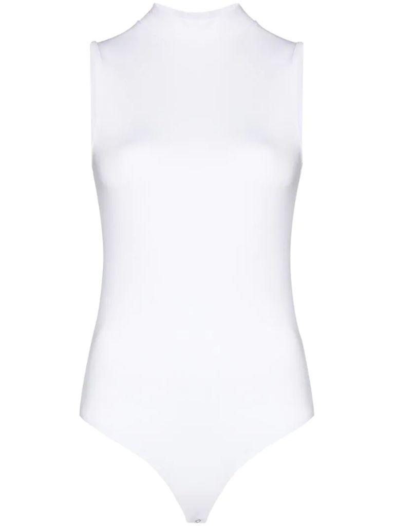 turtleneck sleeveless top