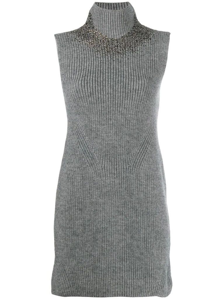 knitted sleeveless dress