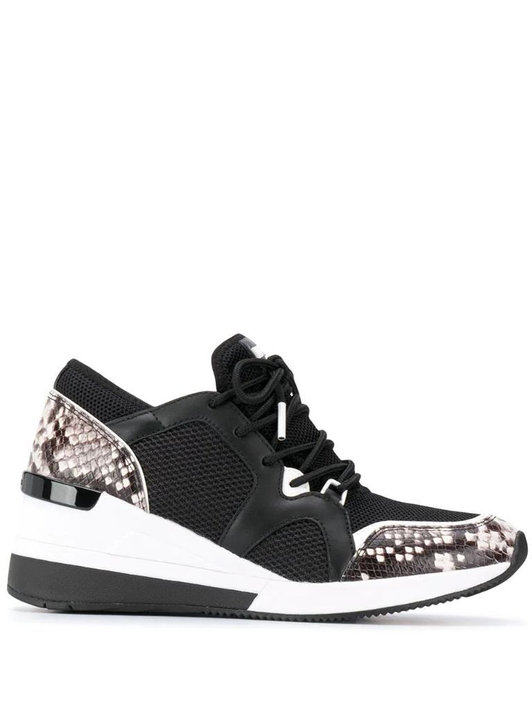 Liv panelled low-top sneakers