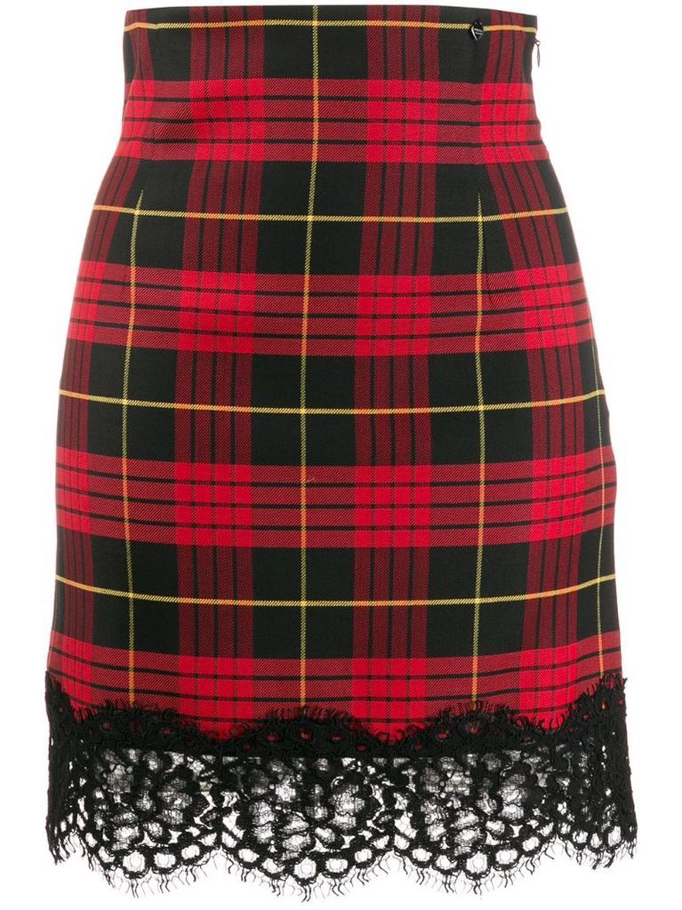 scalloped lace skirt