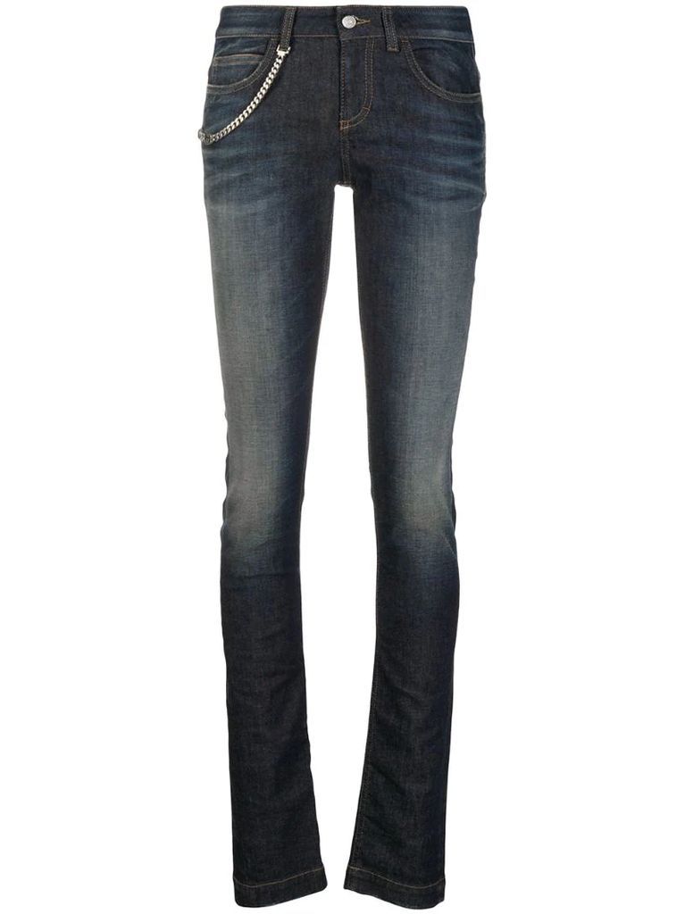 GG chain detail skinny jeans