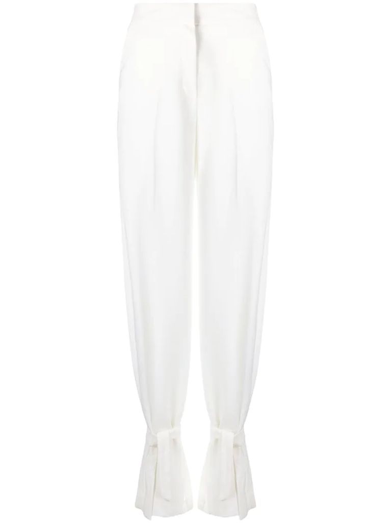 ankle-strap trousers