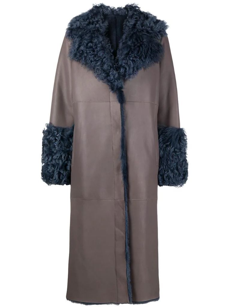 reversible sheepskin coat