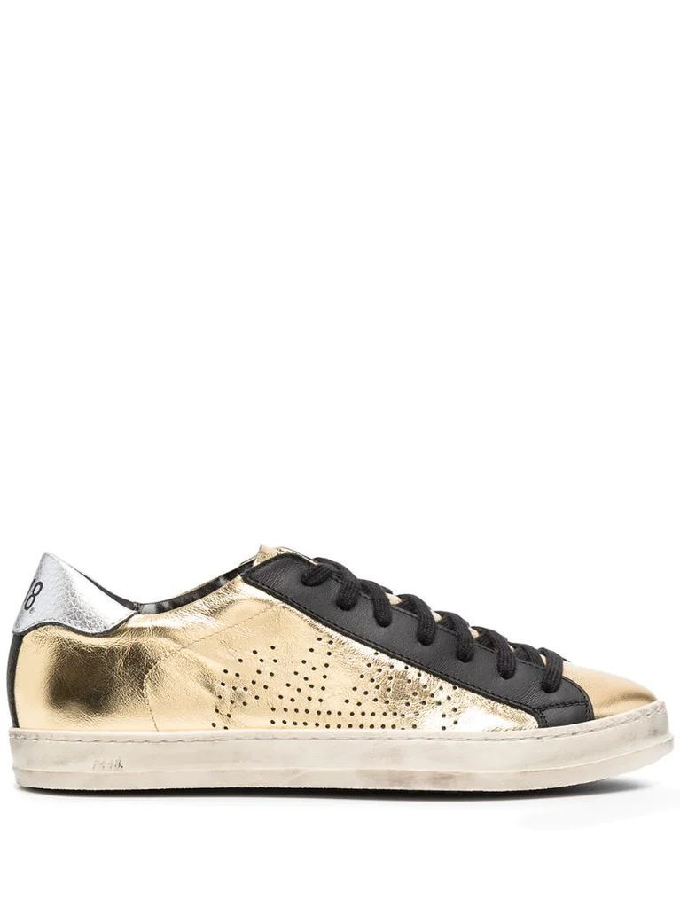 John metallic colour-block sneakers