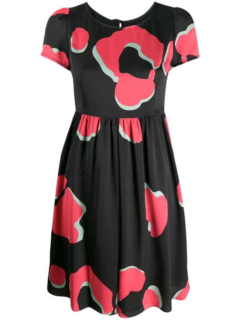 graphic leopard print dress