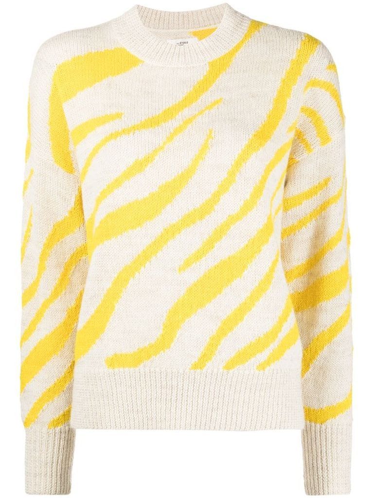 Genna zebra-print jumper