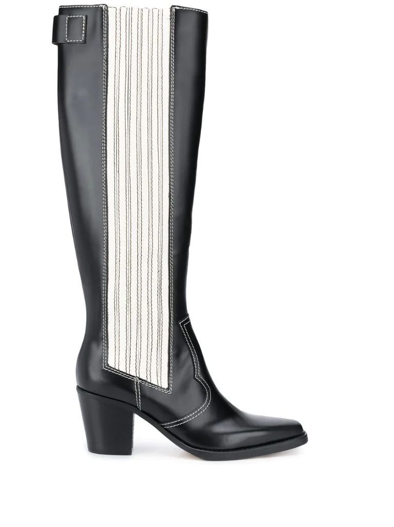 Polido Western knee-high boots