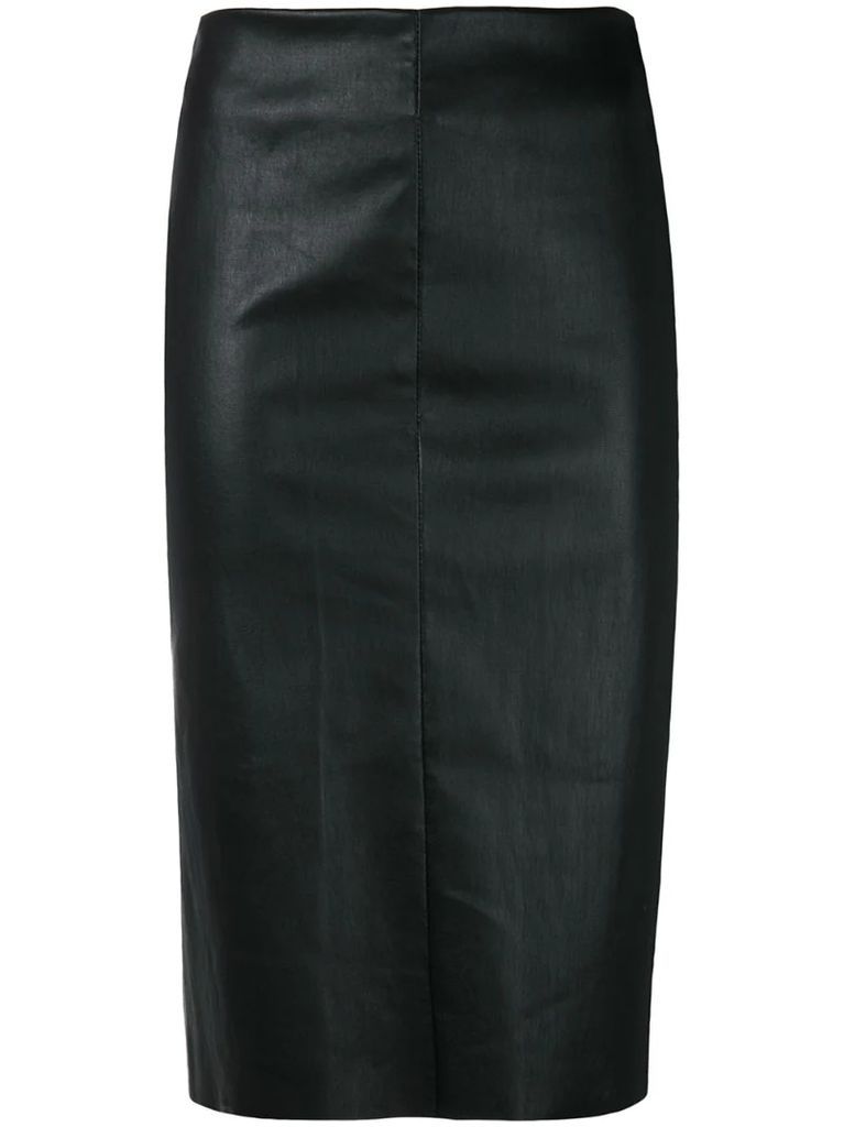 fitted midi skirt