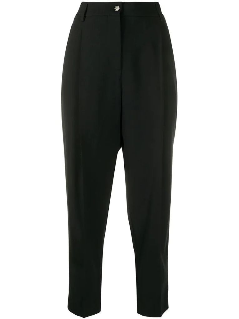 tailored cropped trousers