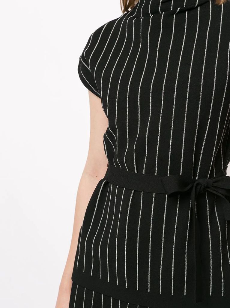 knitted pinstripe pattern top