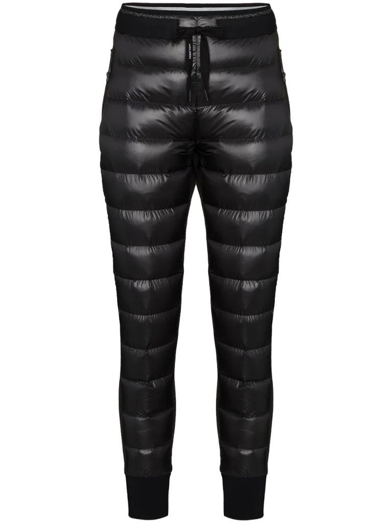 Hybrid quilted track trousers