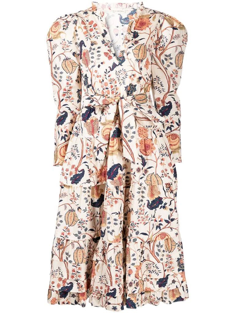 Nanette floral-print cotton dress