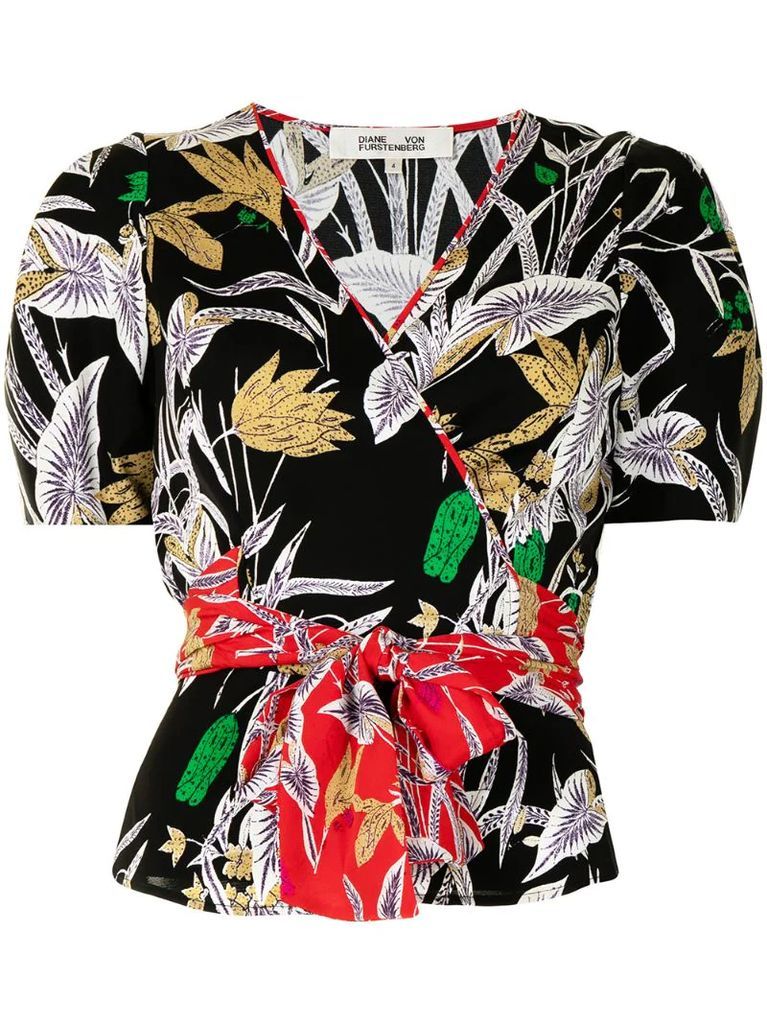 Alexia botanical-print blouse