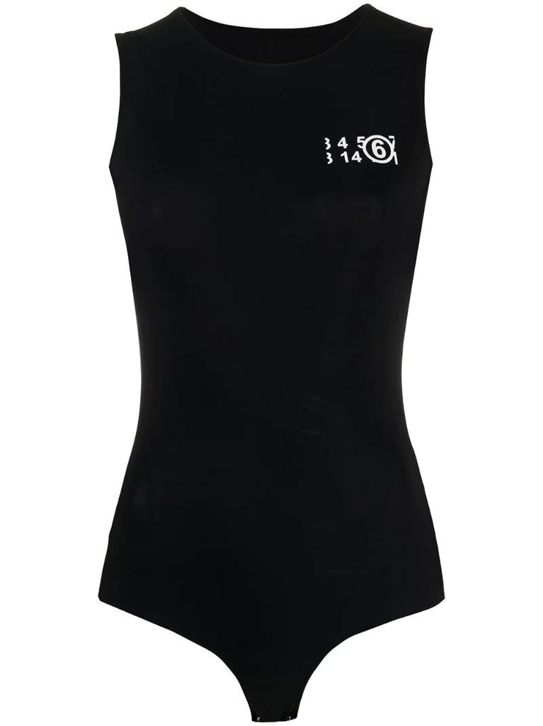 logo-print sleeveless body