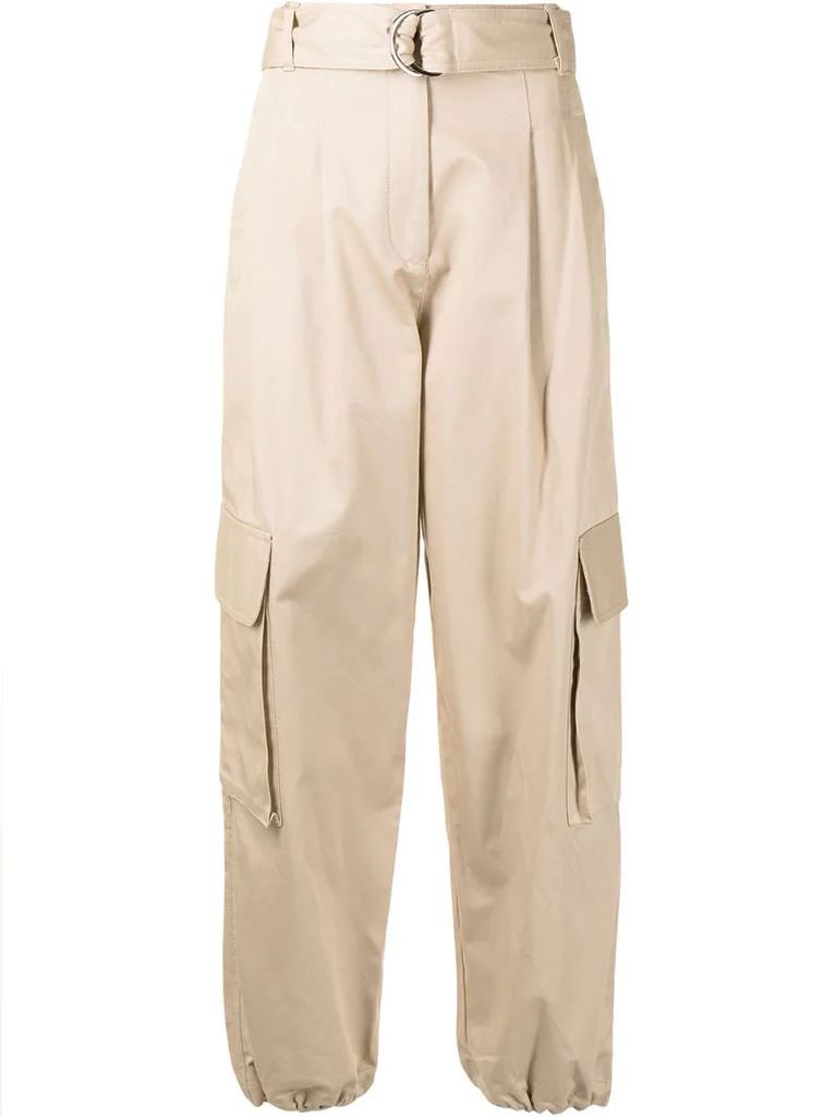 tapered cargo trousers