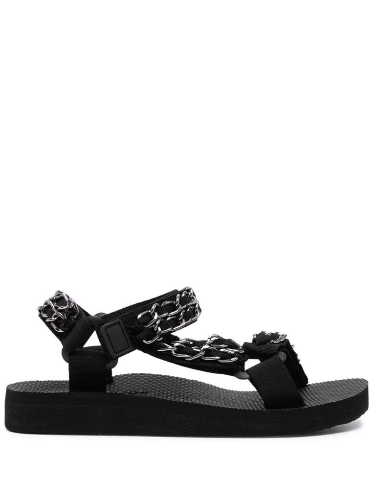 Trekky chain-embellished sandals