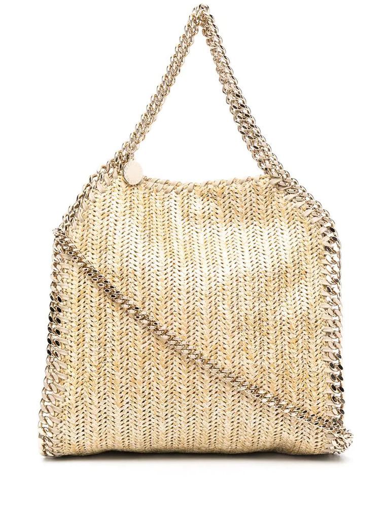 Falabella straw tote bag