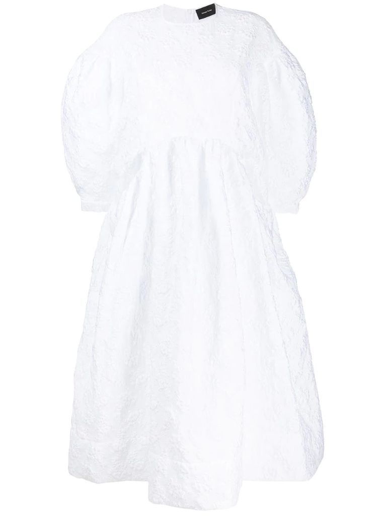 drop pocket smock dress