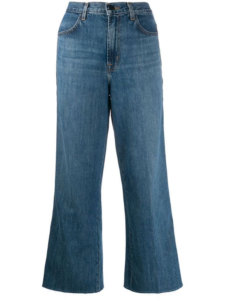 Joan high-rise wide-leg jeans