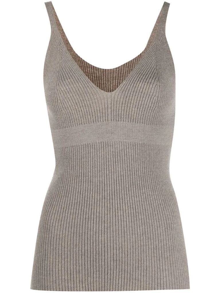 knitted wool vest