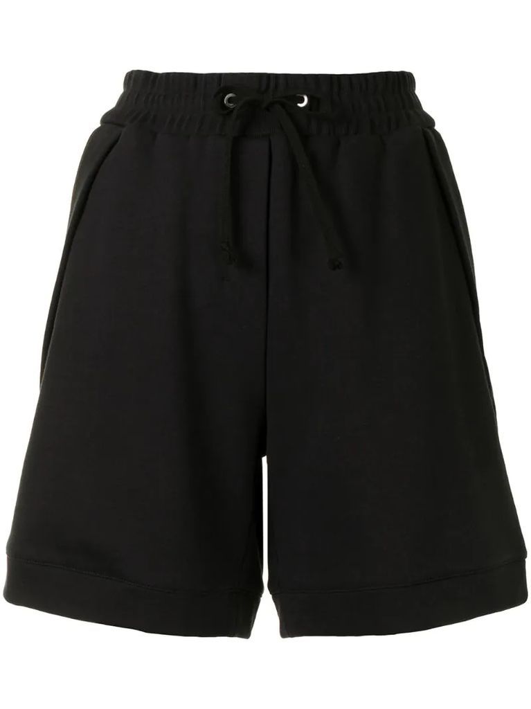 relaxed track shorts