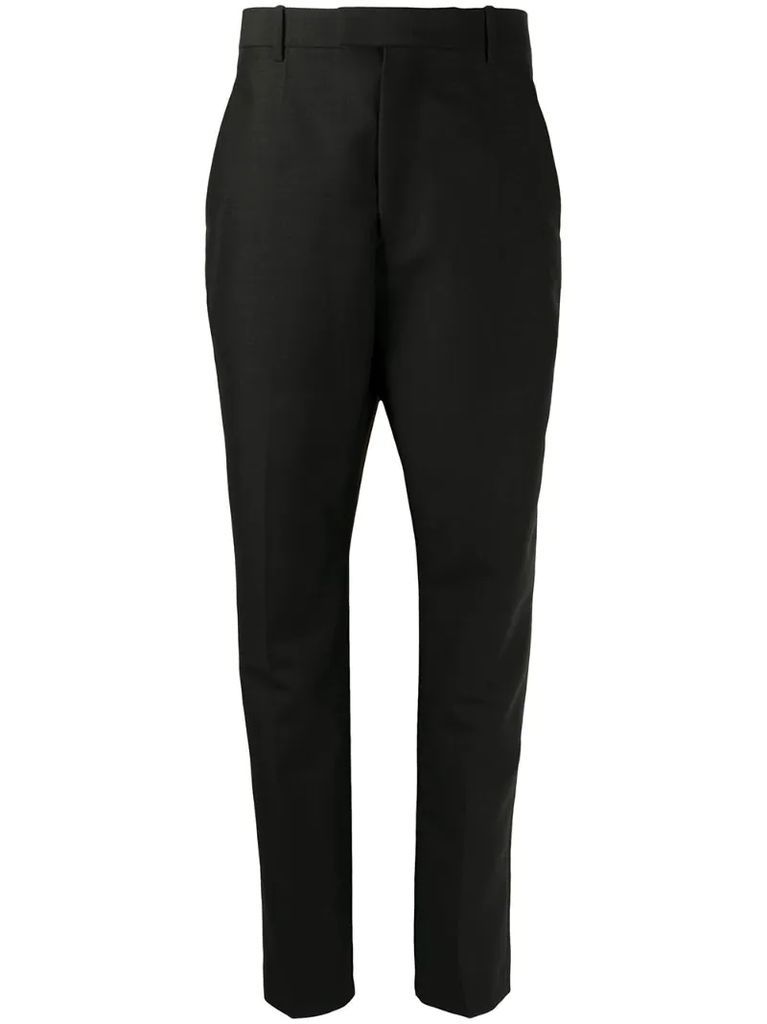 crop-leg tailored trousers