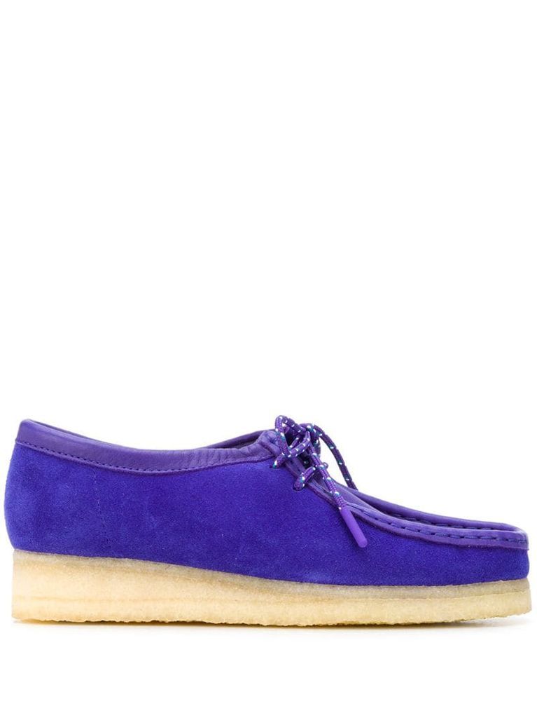 Wallabee suede lace-up shoes