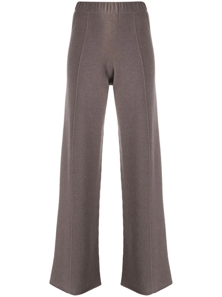 cashmere marl knit trousers