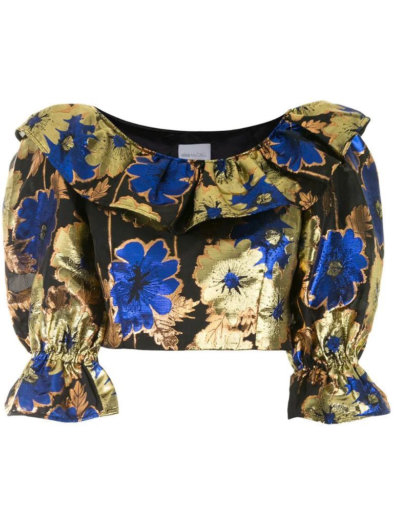 Night Light cropped blouse