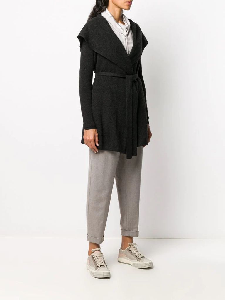 cashmere knit robe cardi-coat