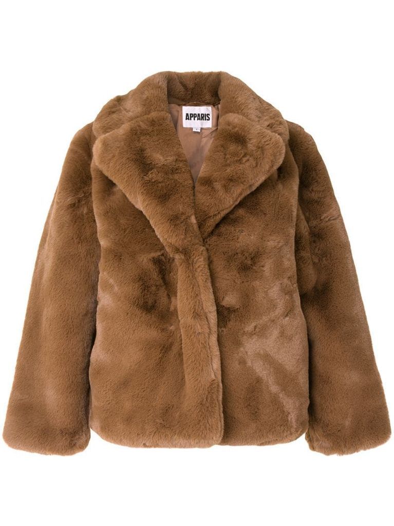 Manon short faux-fur coat