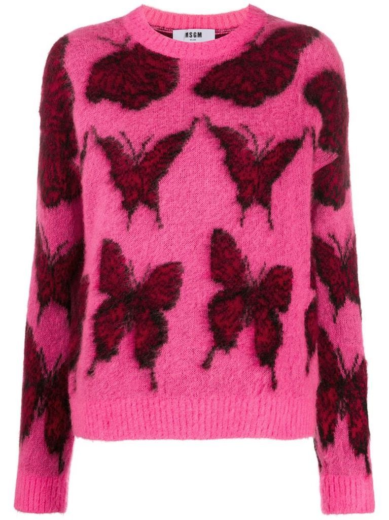 butterfly knitted sweater
