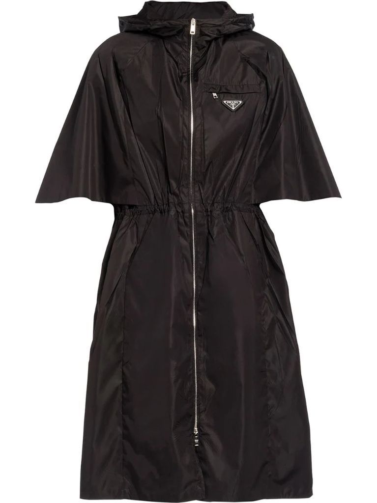 Re-Nylon short-sleeved raincoat