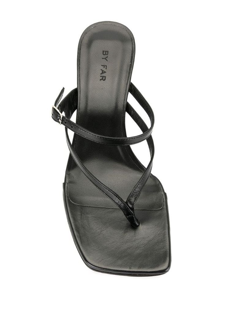 Desire creased-leather sandals