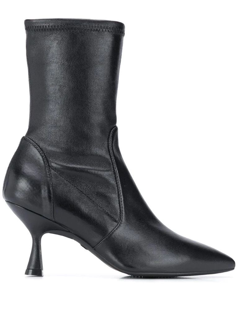 stiched panels ankle boots