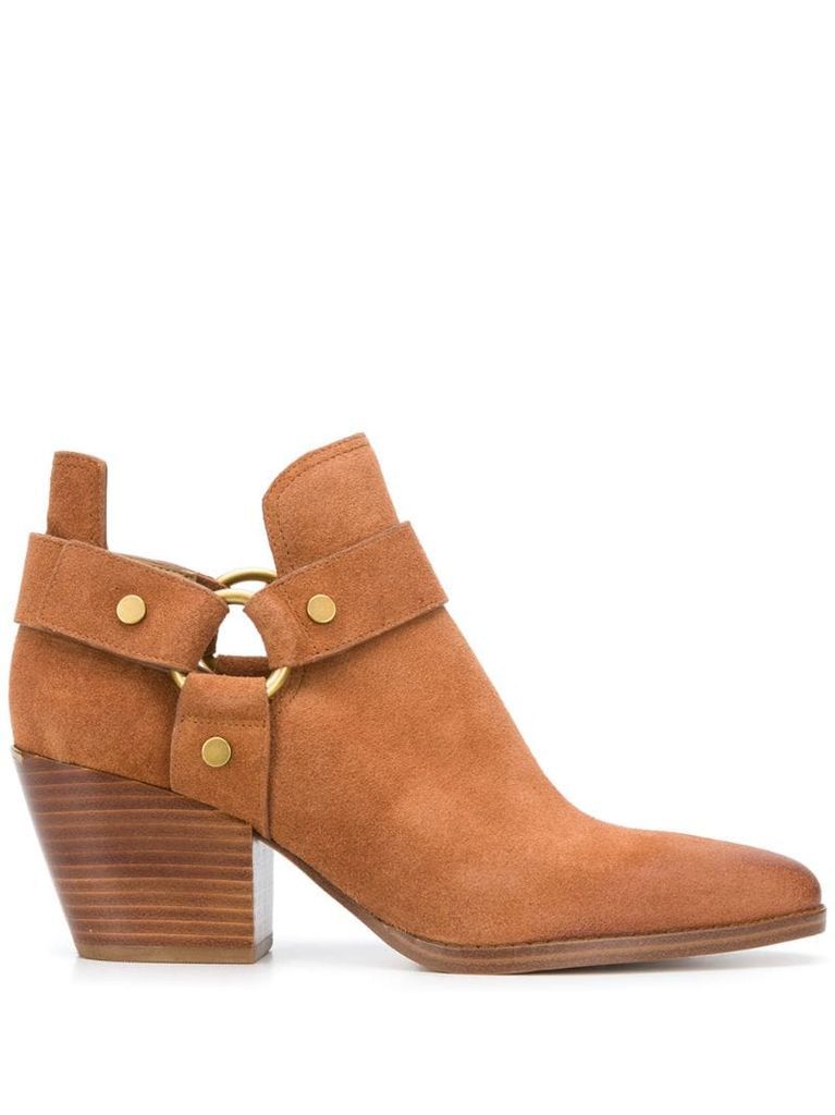 strap detail ankle boots