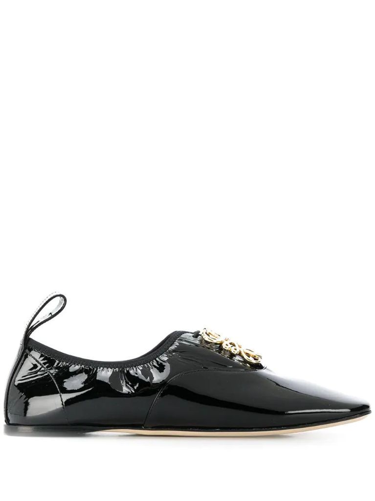 Soft Derby anagram lace-up shoes