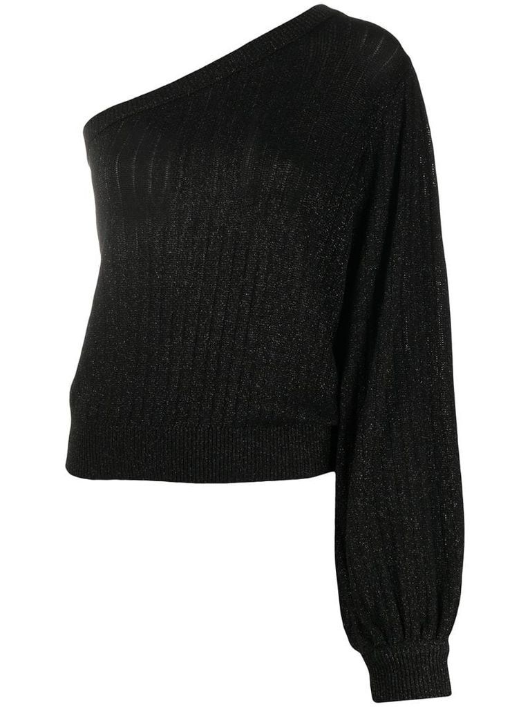 asymmetric knitted top