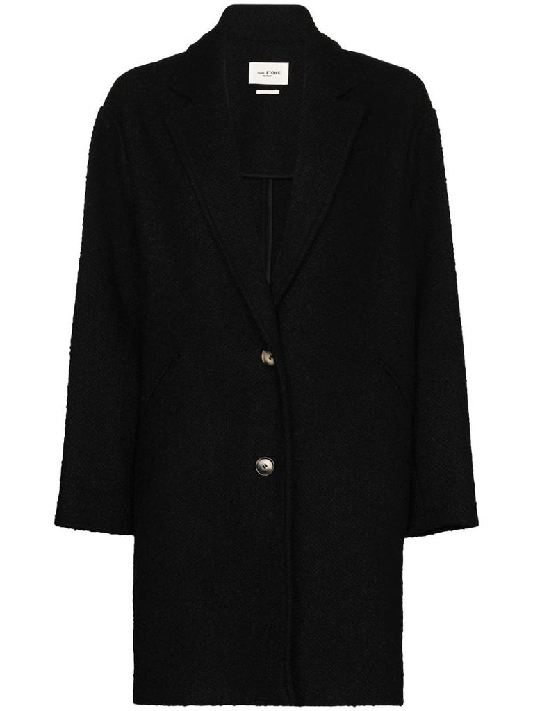 single-breasted tailored coat