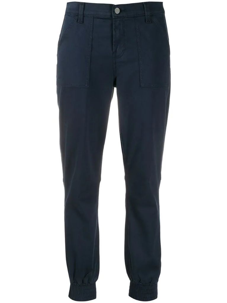 fitted cuff trousers