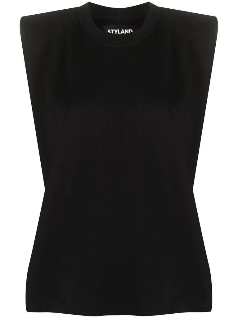 padded shoulder tank top