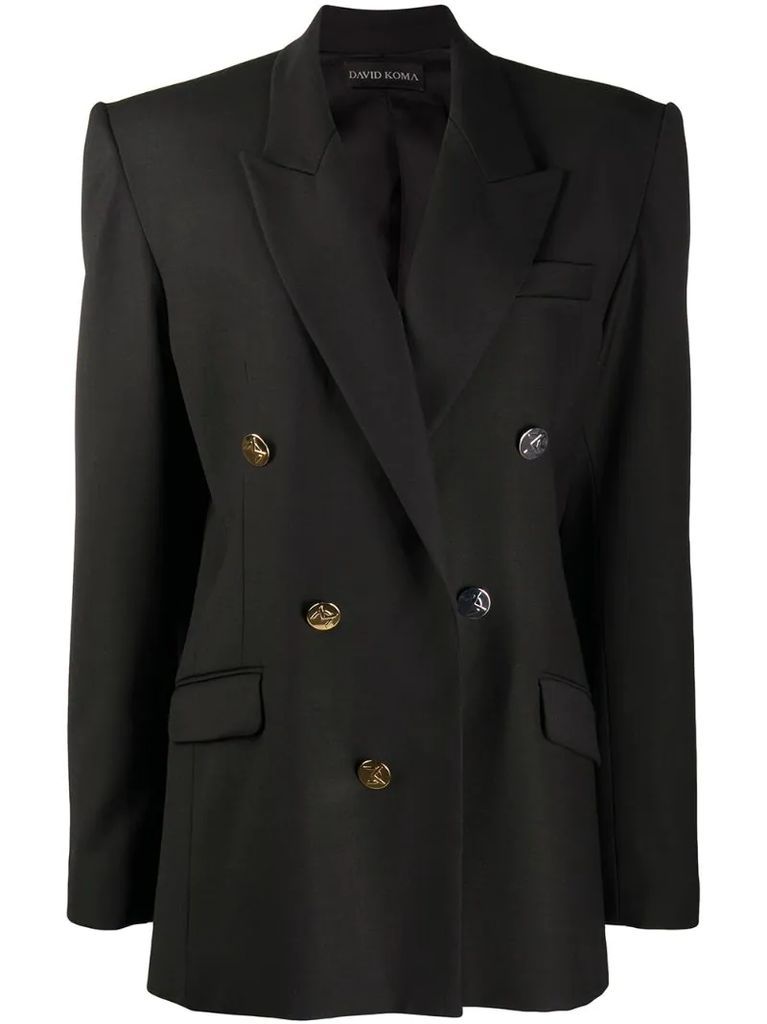 double buttoned suit jacket
