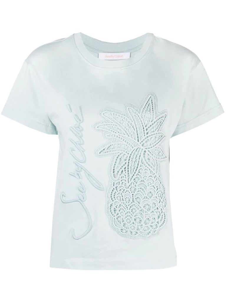 crochet pineapple T-shirt