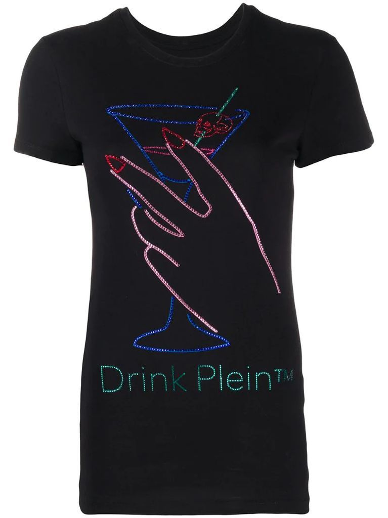 Neon Drink rhinestone T-Shirt