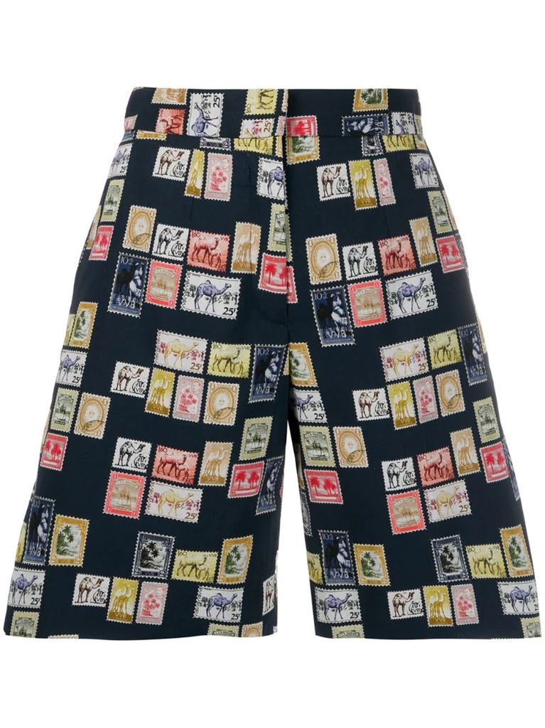 tailored postage stamp shorts