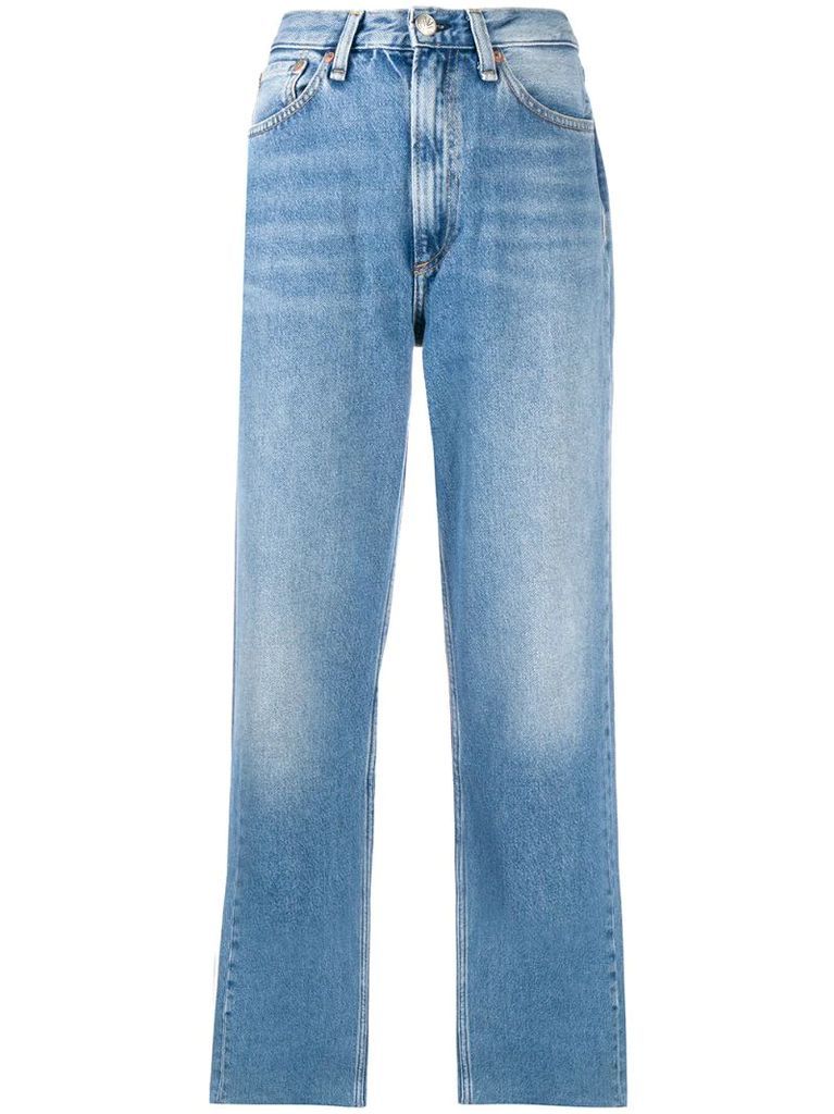 Ruth high-rise straight jeans