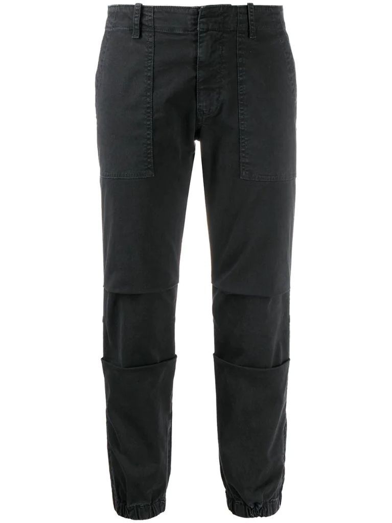 cropped military trousers
